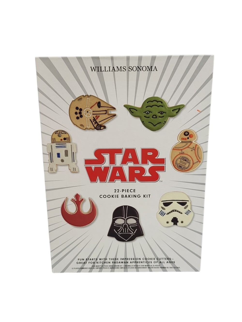 Williams Sonoma Star Wars 22-Pc Cookie Baking Kit Cutters Tips Icing Bags New